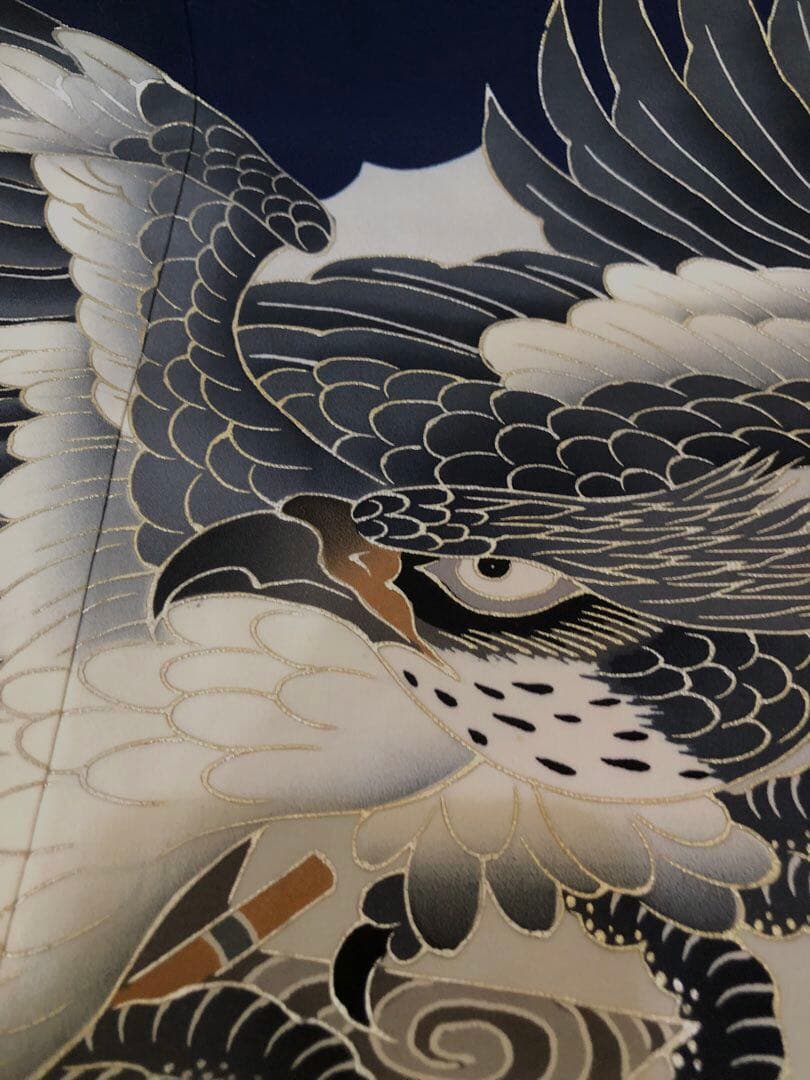 七五三五歳‼️完全️フルセット❤️ 豪華未使用タグ付き‼️日本男子凛々しい鷹豪華刺繍