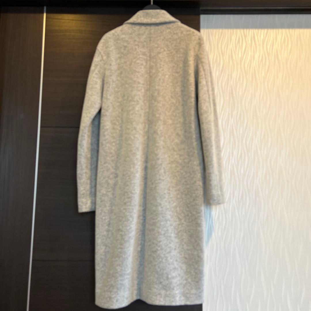 theory グレー チェスターコート ロング