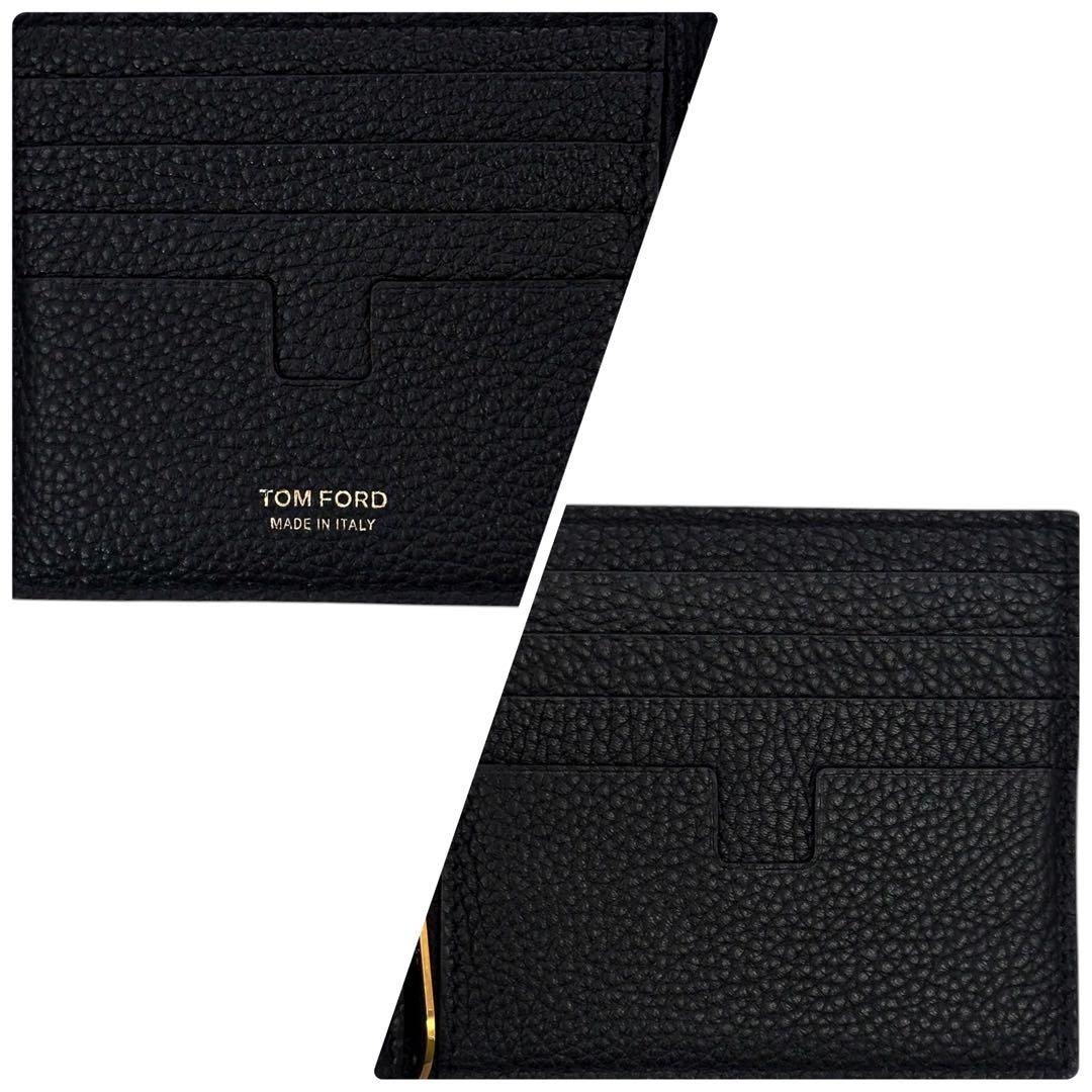 極美品 トムフォード TFロゴ マネークリップ 財布 札入れ カード コンパクト