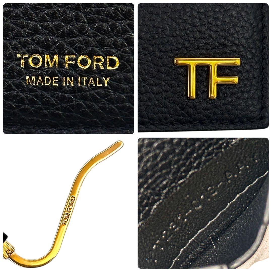 極美品 トムフォード TFロゴ マネークリップ 財布 札入れ カード コンパクト