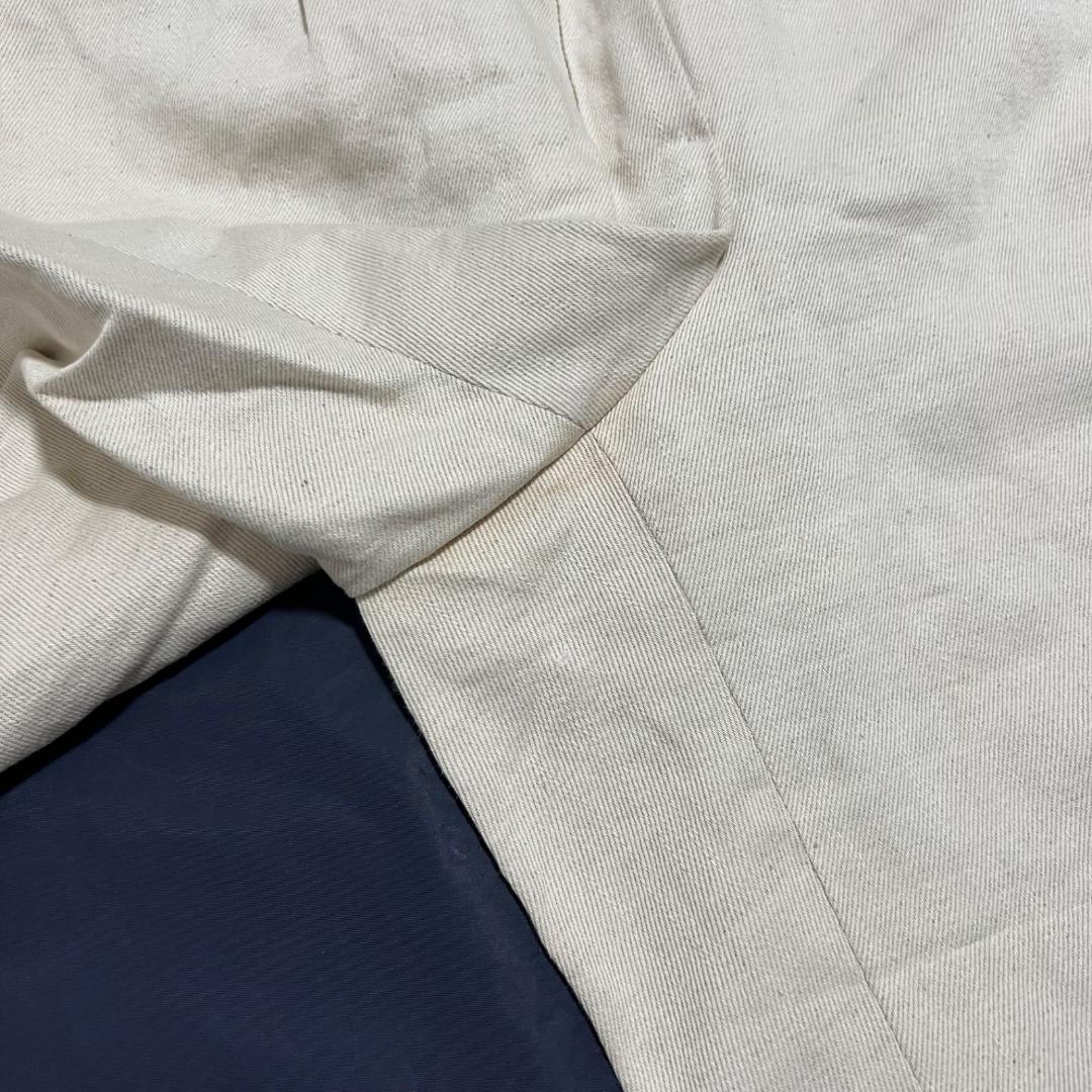 エルメス マルジェラ期 コットン×リネン センタープレス ショートパンツ S相当