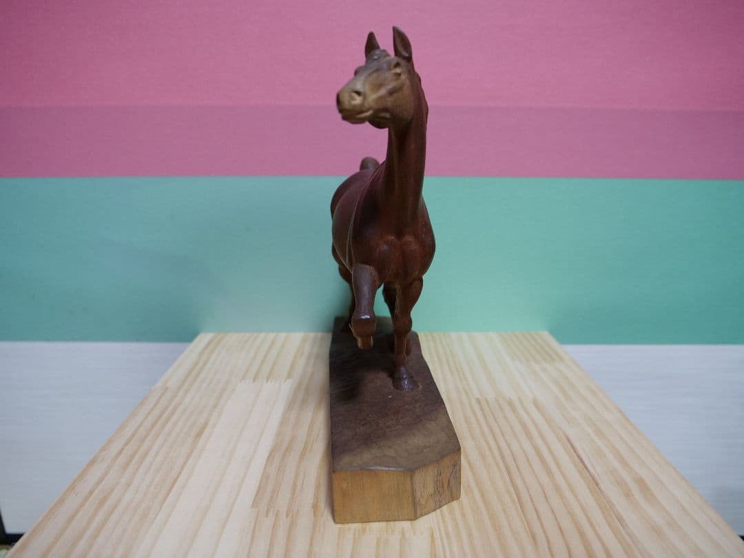 onmun　希少　馬　木彫り　工藤敬三作　昭和七年　置物　一点物　彫刻