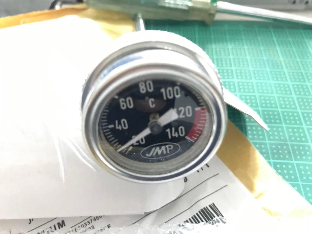 SR400 油温計JMP 温度計 20-140°C ドイツ黒文字盤ブラックRR