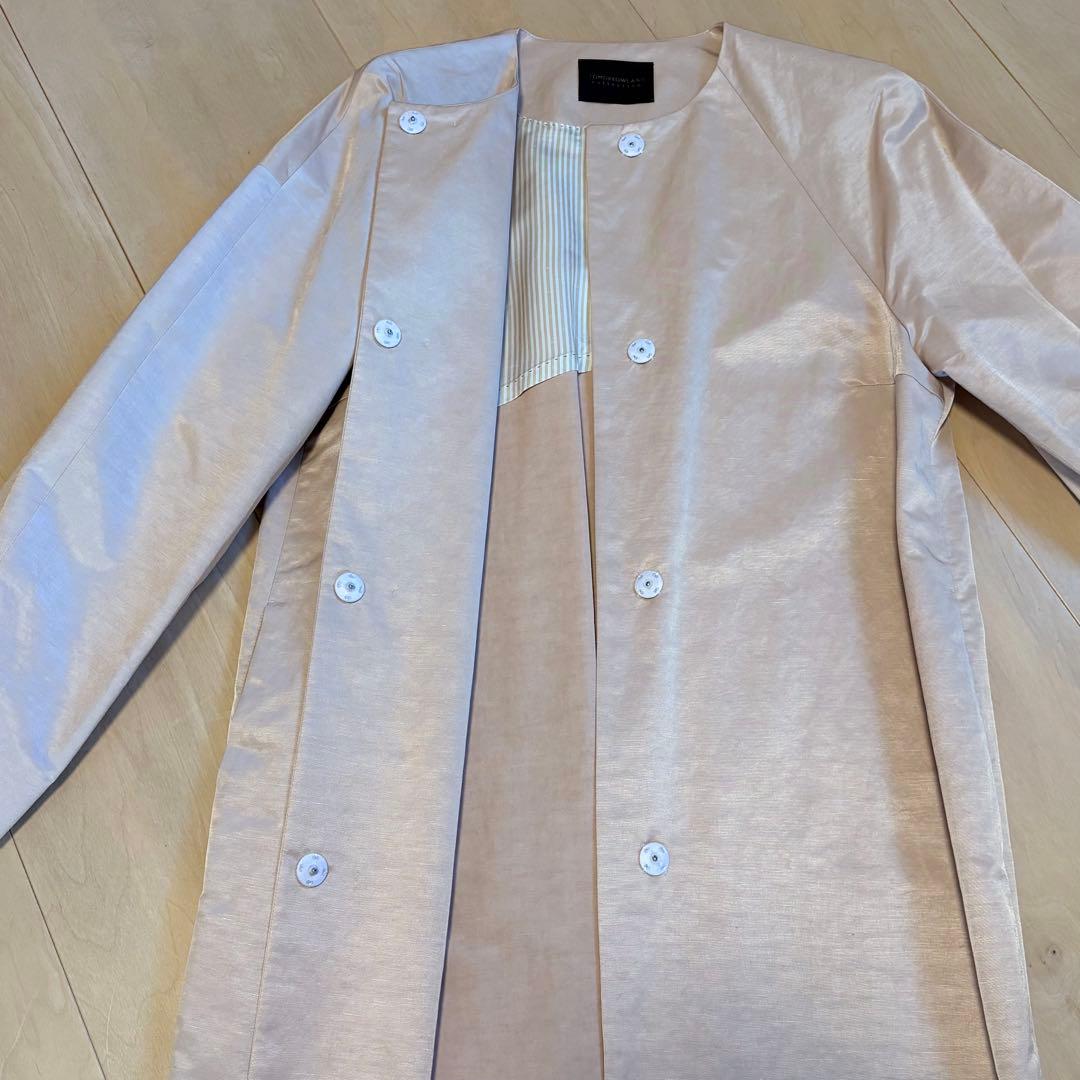 トゥモローランド　ノーカラーコート　コクーン　スプリングコート