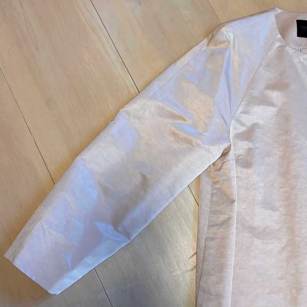 トゥモローランド　ノーカラーコート　コクーン　スプリングコート