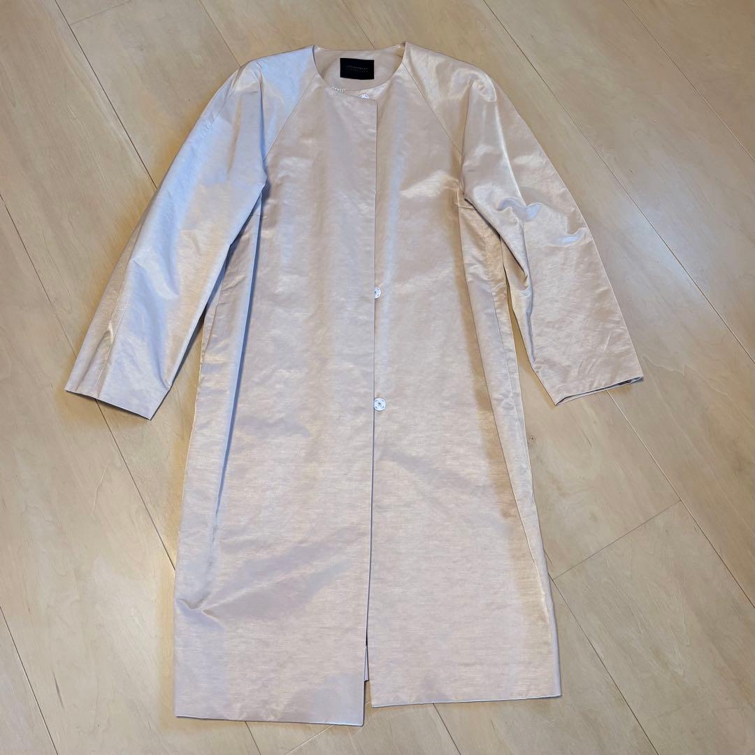 トゥモローランド　ノーカラーコート　コクーン　スプリングコート