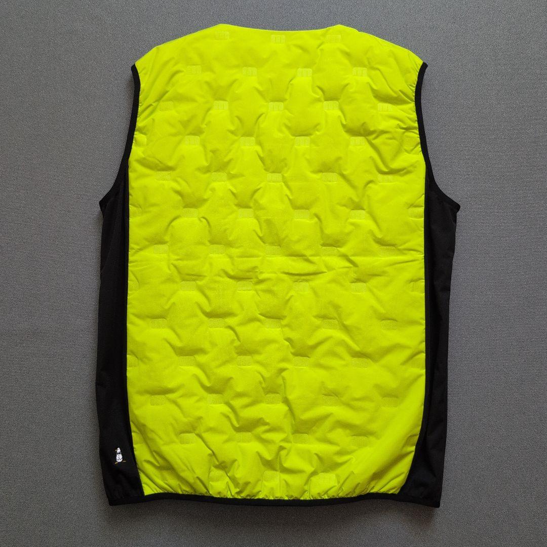 【美品】マンシングウェアゴルフ　フルジップノーカラーダウンベスト　LL