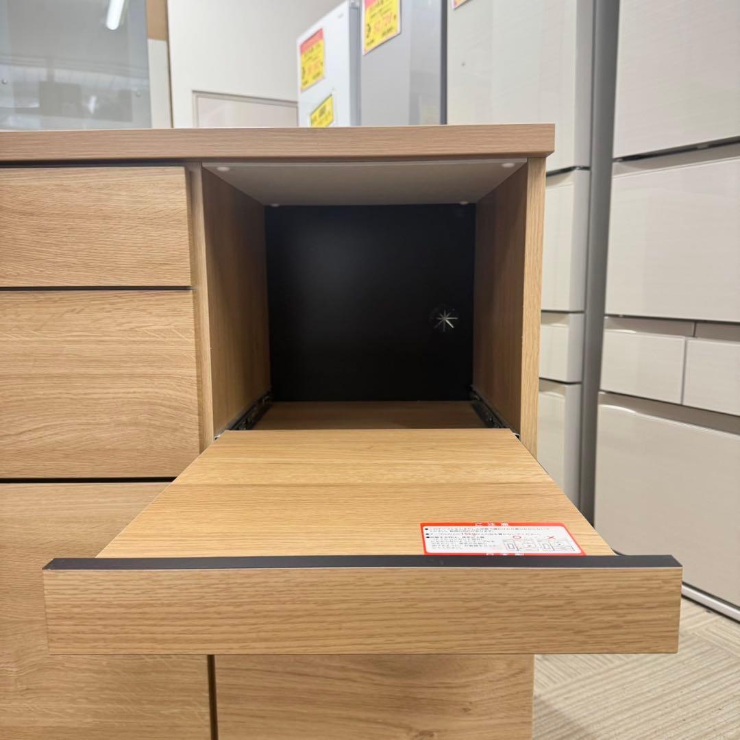 【超美品‼️】高級♪ 古賀家具 120cm幅キッチンカウンター 天板ステンレス