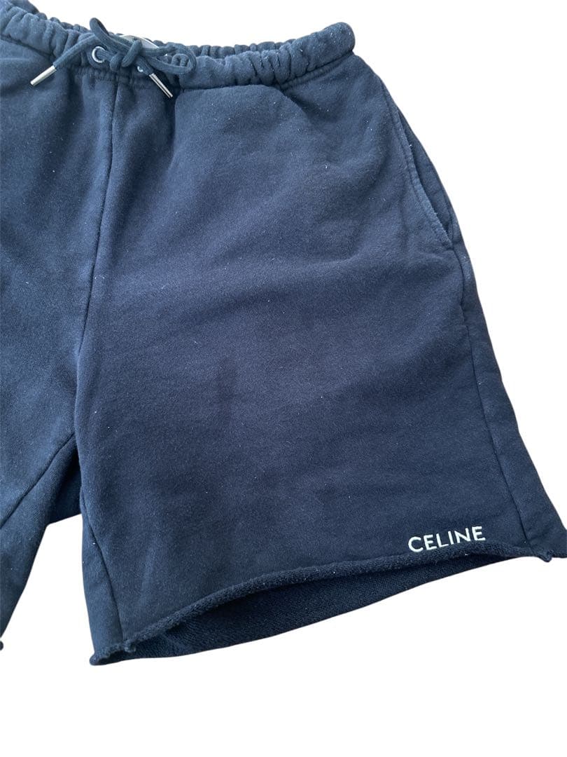 CELINE セリーヌ　ブラック スウェットショートパンツ