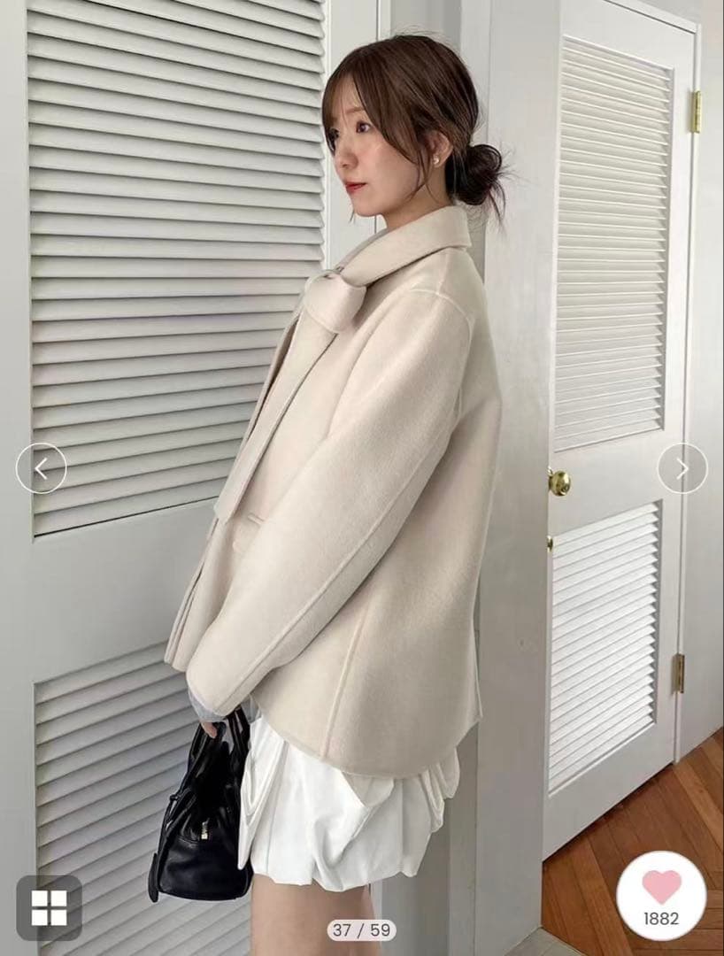 SNIDEL テーラードジャケット リバーリボンージャケット