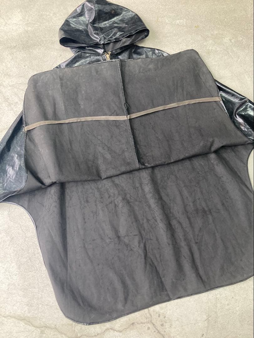 50s レインポンチョ コの字TALON PVC ミリタリー vintage