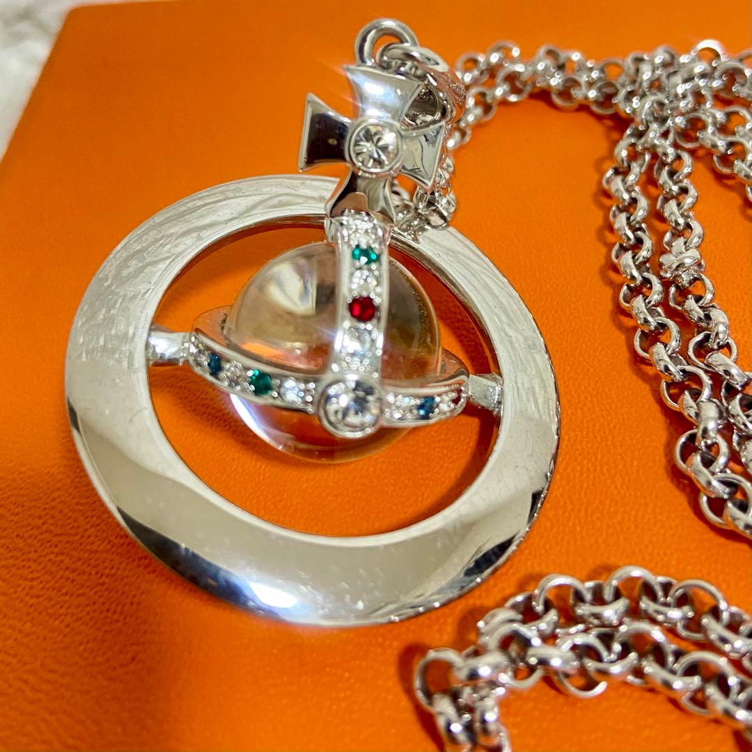 ヴィヴィアンウエストウッド オーブ ネックレス クリア