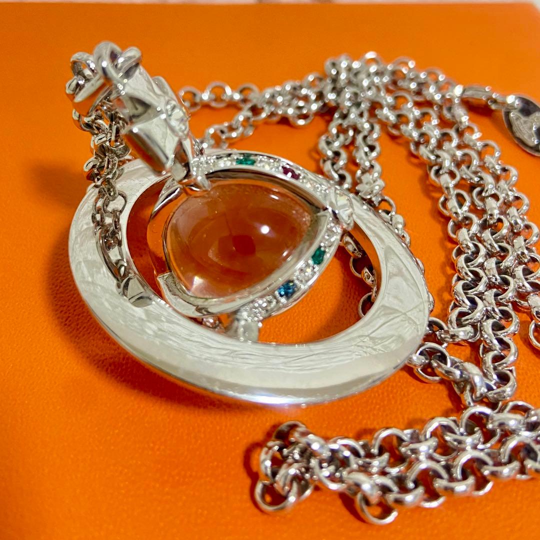 ヴィヴィアンウエストウッド オーブ ネックレス クリア