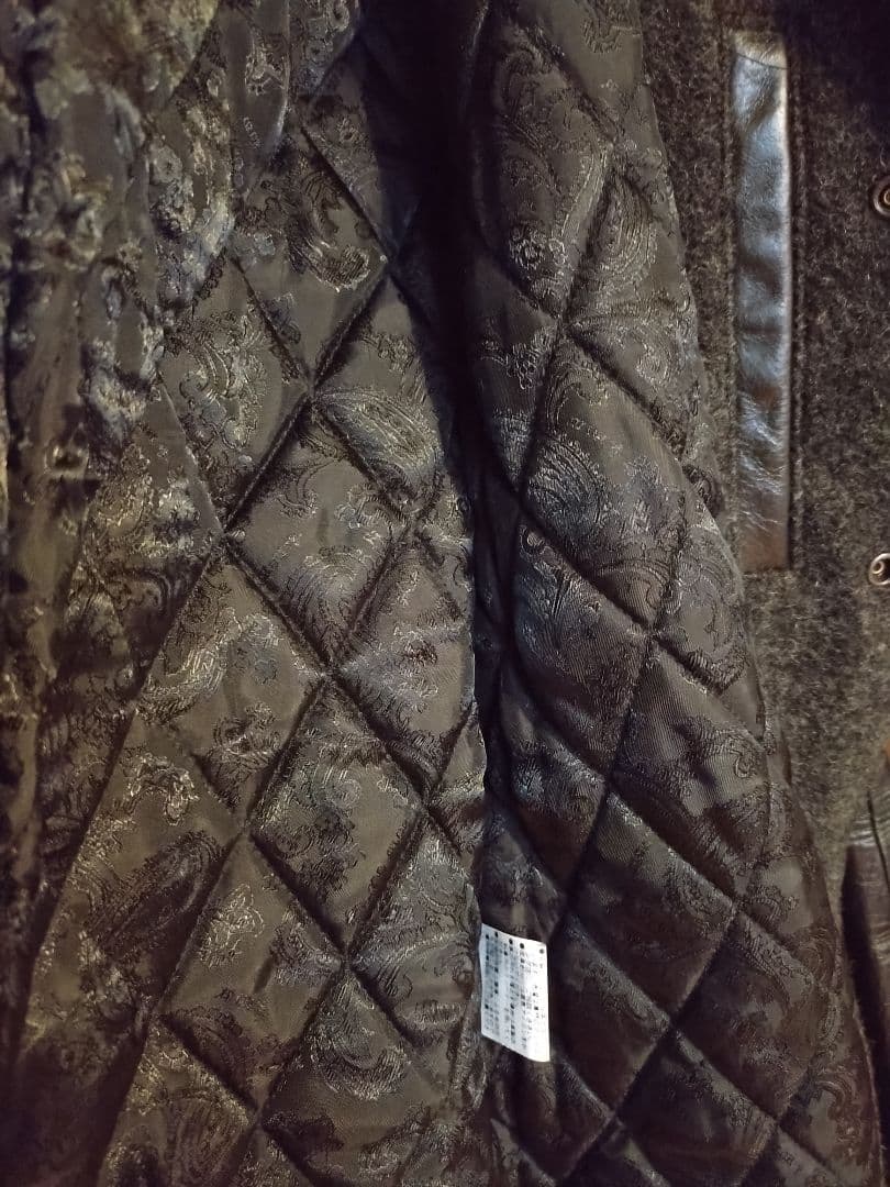 NOID ノーアイディー スタジャン ウール レザー袖 CAMBIO 革ジャン