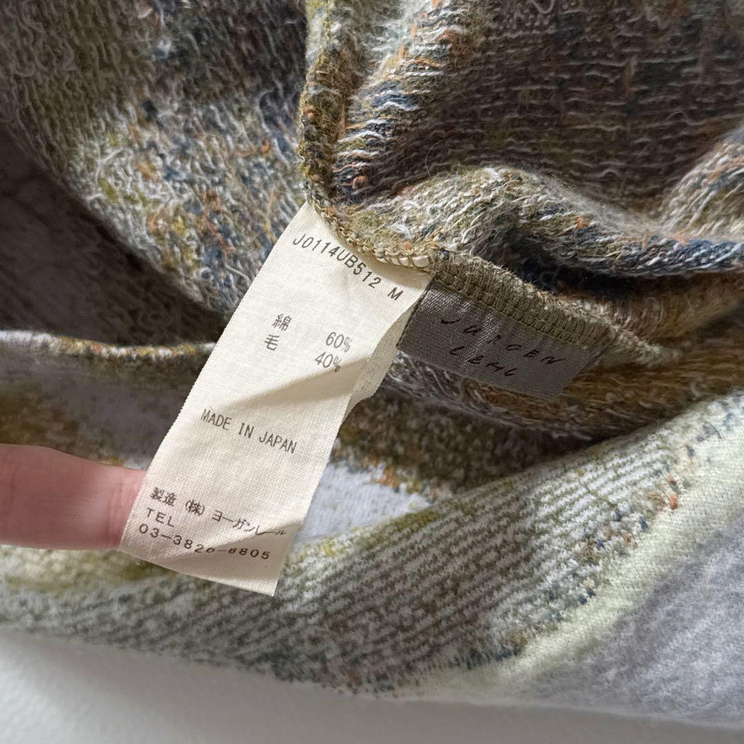 ヨーガンレール サハラ チュニック ジャガード 綿 ウール プルオーバー M
