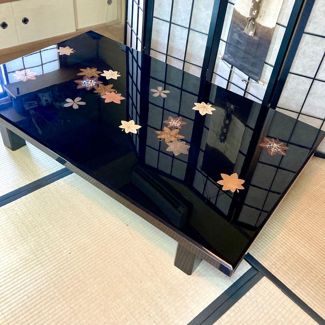 輪島塗 座卓 伝統工芸 ローテーブル センターテーブル 高級家具 座敷