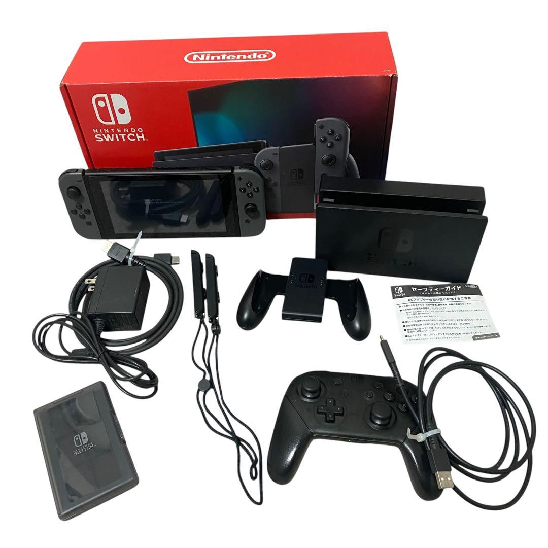 Nintendo Switch 本体 純正プロコン カセットケース セット売り