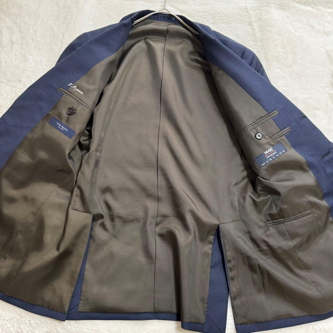 新品同様品　テーラーフクオカ　セットアップスーツ3ピーススーツ　メンズM ブルー