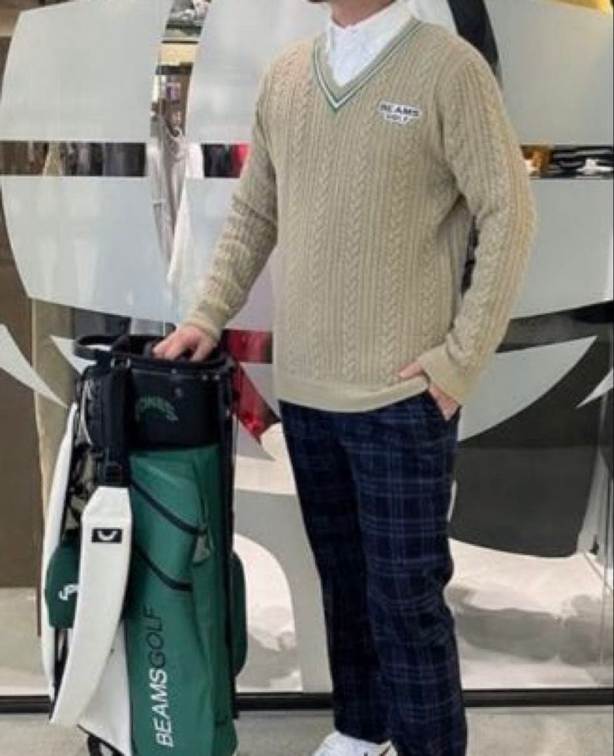 新品★BEAMS GOLF PURPLE LABEL / チルデンニットＸＬ