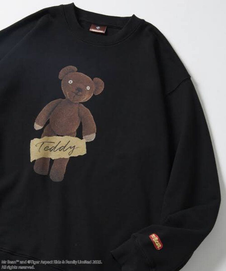 Mr. Bean/Teddy Sweat テディ デザインクルーネックスウェット
