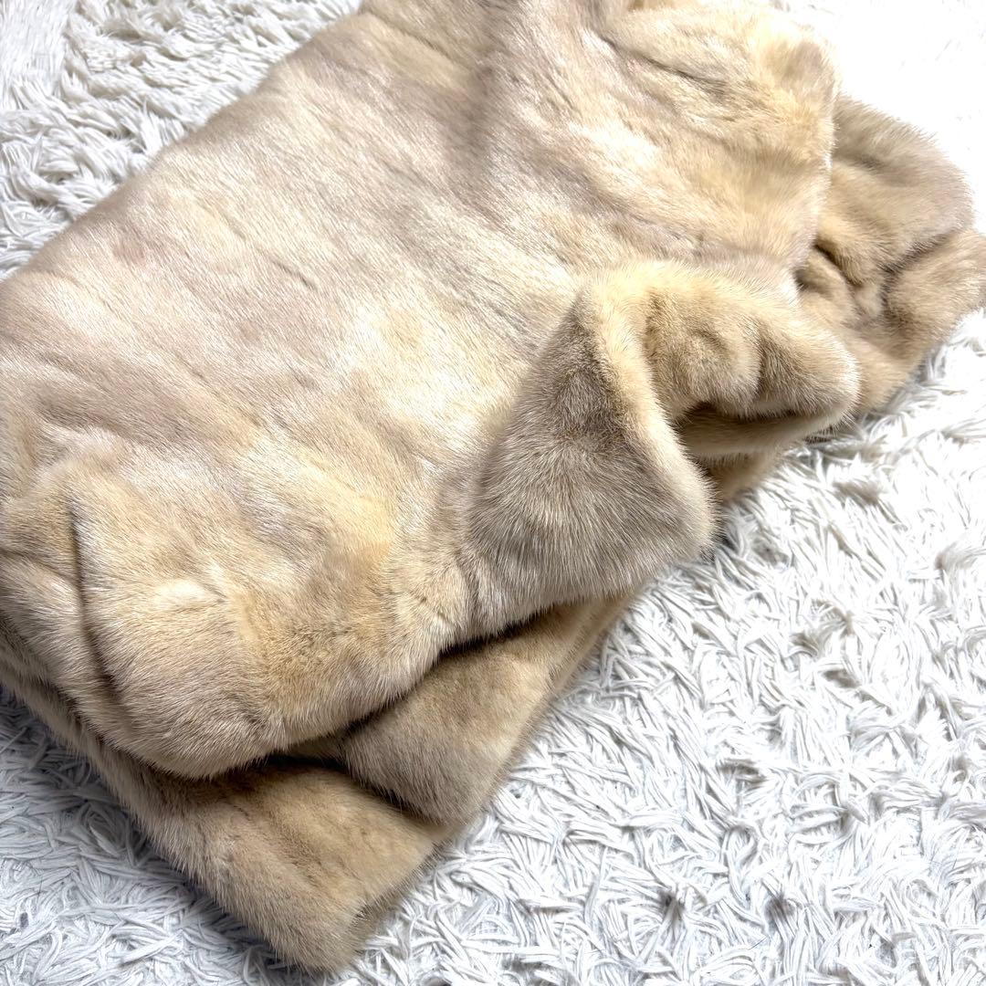 【着丈70cm以上】パールミンク MINK リアルファーコート 本毛皮 貂