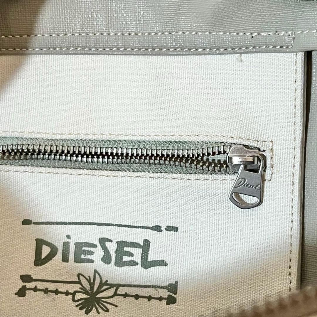 DIESEL 20〜25L程度 ボストンバック ジッパー スタッズ ジッパー