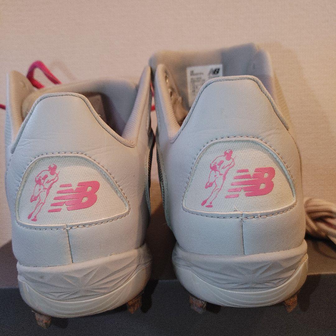 ニューバランス　野球　スパイク　メタル 29.0　大谷翔平モデル　グレー×ピンク