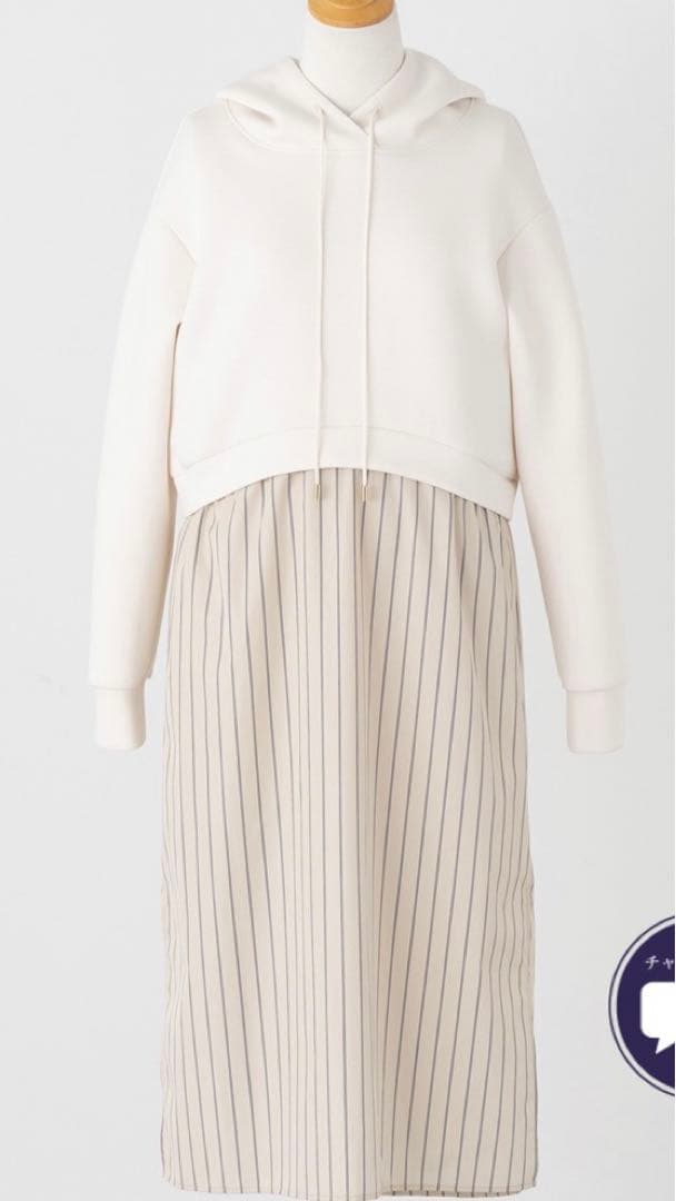 キモノバイナデシコ フーディワンピース ホワイト White