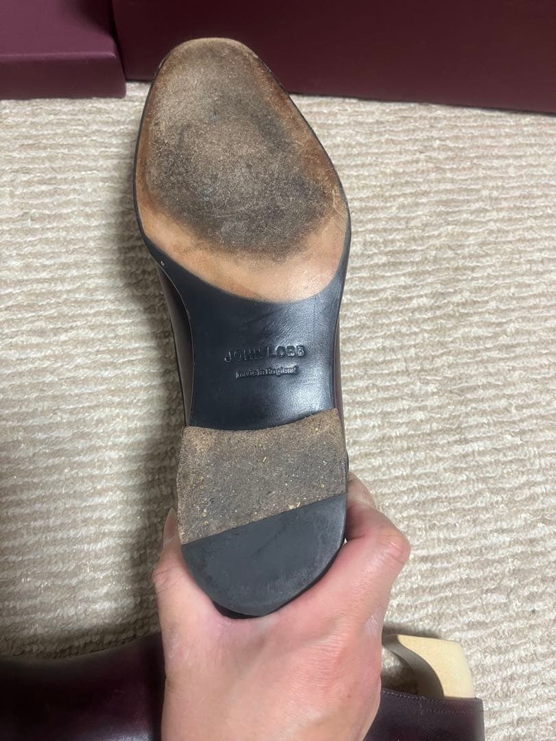 【着用数回美品】JOHN LOBB シングルモンク 付属品完備