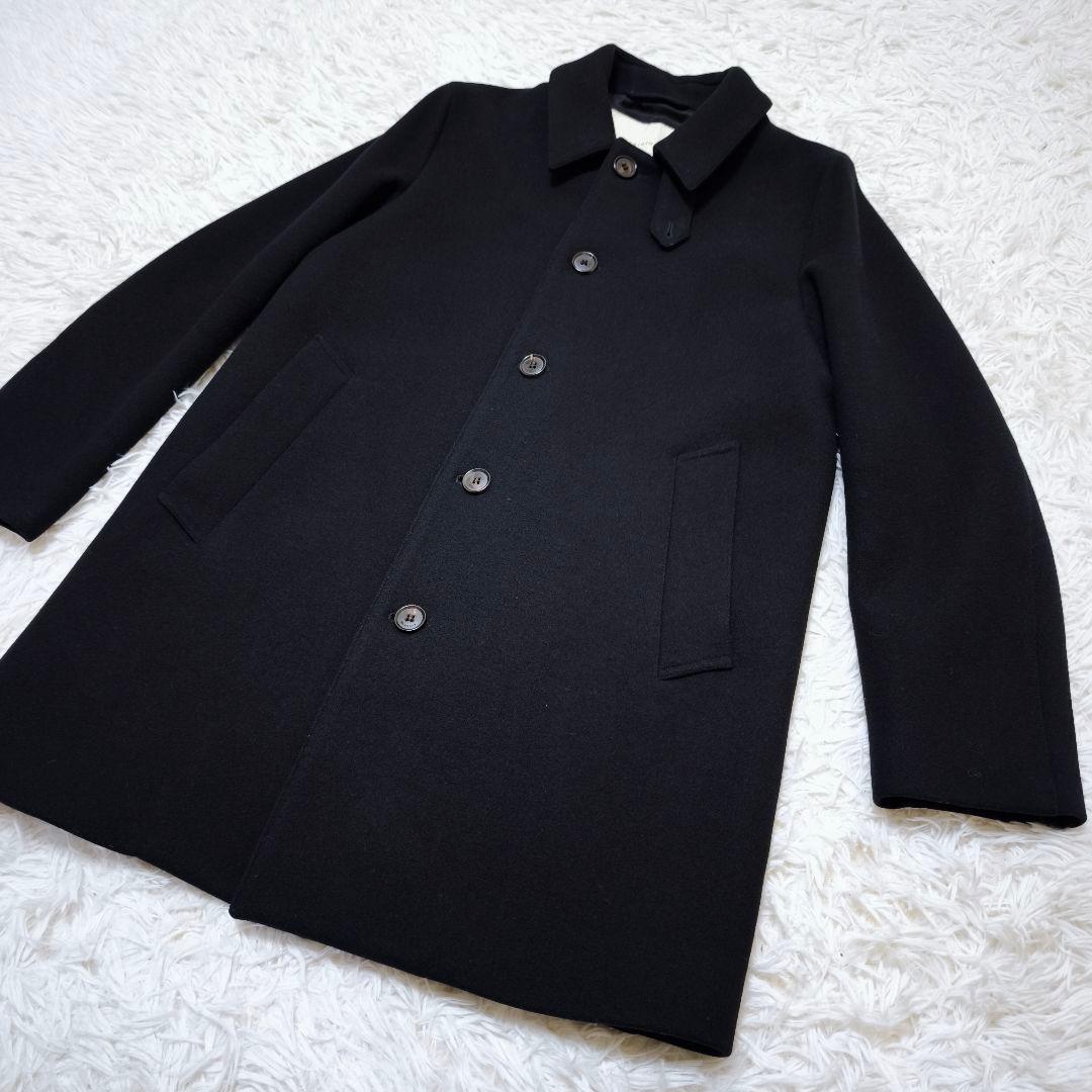 極美品 マッキントッシュ 現行モデル 白タグ チェスターコート 黒 34 英国製