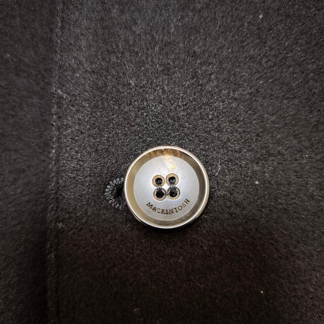 極美品 マッキントッシュ 現行モデル 白タグ チェスターコート 黒 34 英国製