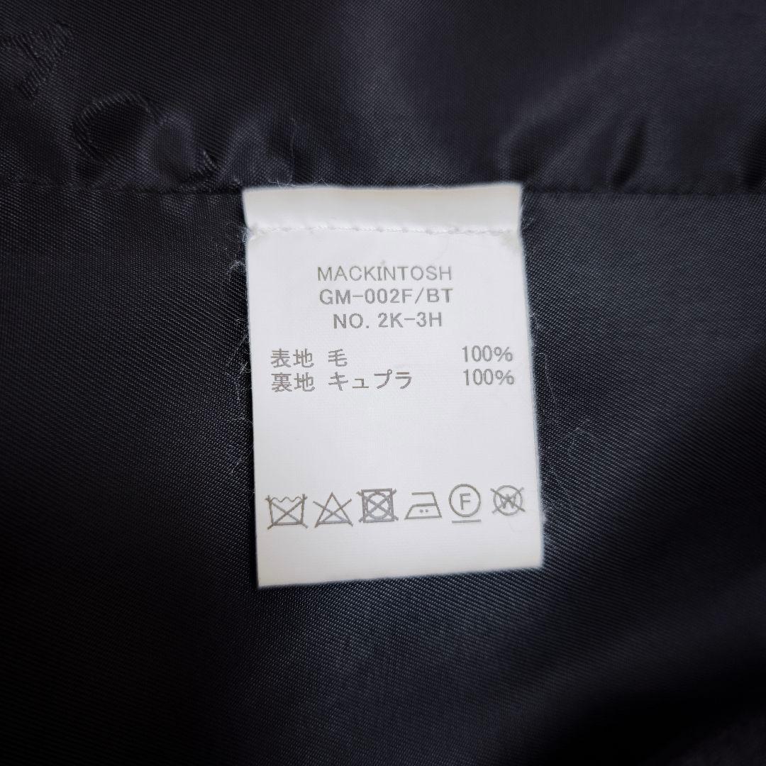 極美品 マッキントッシュ 現行モデル 白タグ チェスターコート 黒 34 英国製