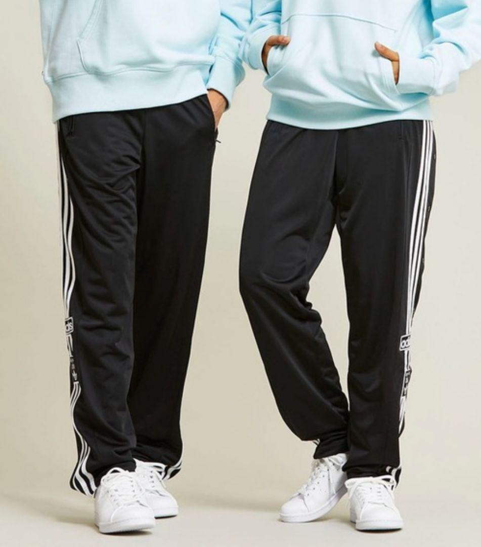 アディダス 黒 クラシックス アディブレイク スナップパンツ ジャージ メンズL