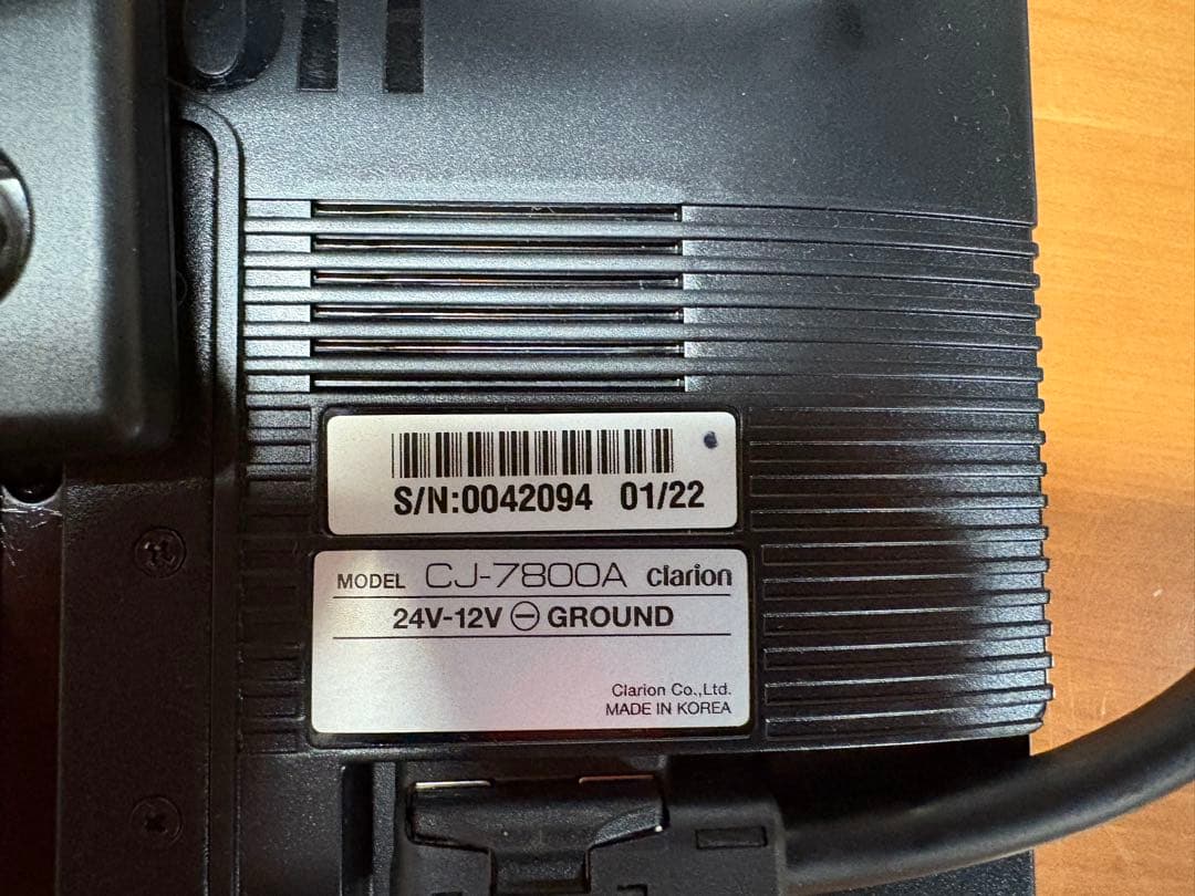 Clarion CJ-7800 バックモニタ　クラリオンCR-8600セット