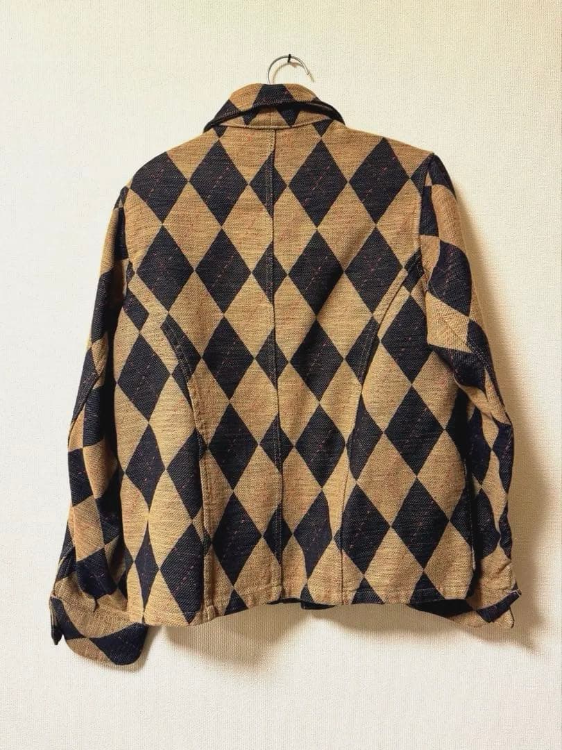 希少　KAPITAL アーガイル柄ジャケット　ジャガード　刺し子