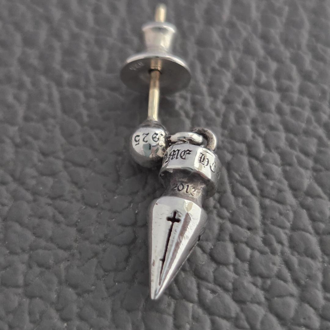 CHROME HEARTS クロムハーツ スパイク ドロップ ピアス 片耳