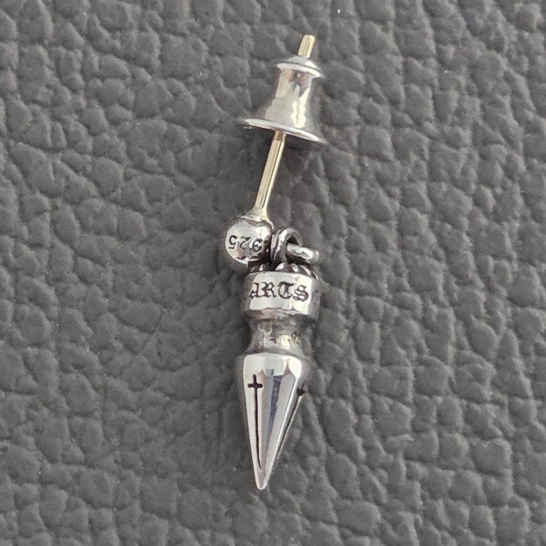 CHROME HEARTS クロムハーツ スパイク ドロップ ピアス 片耳