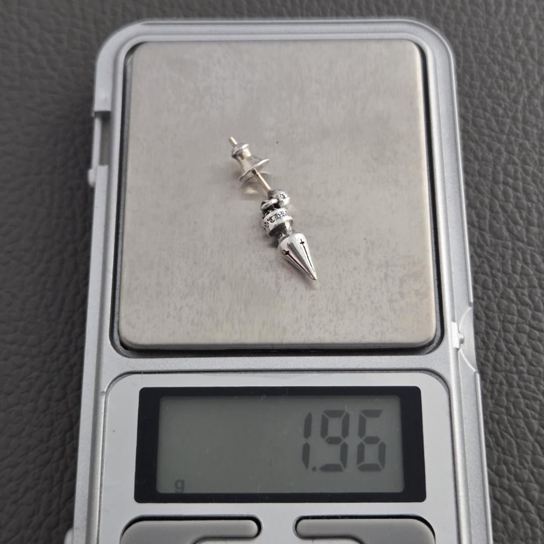 CHROME HEARTS クロムハーツ スパイク ドロップ ピアス 片耳