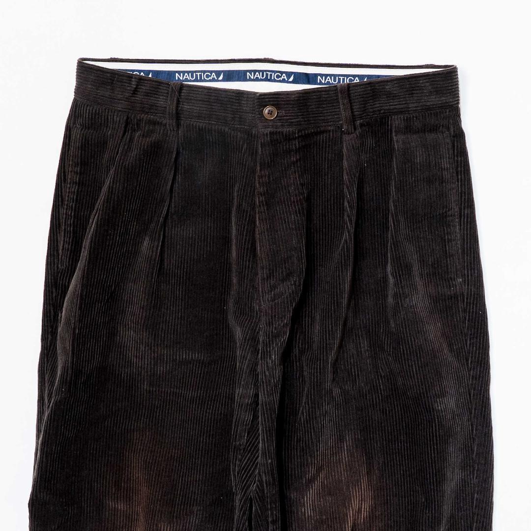 ラフ NAUTICA ダークブラウン コーデュロイスラックス