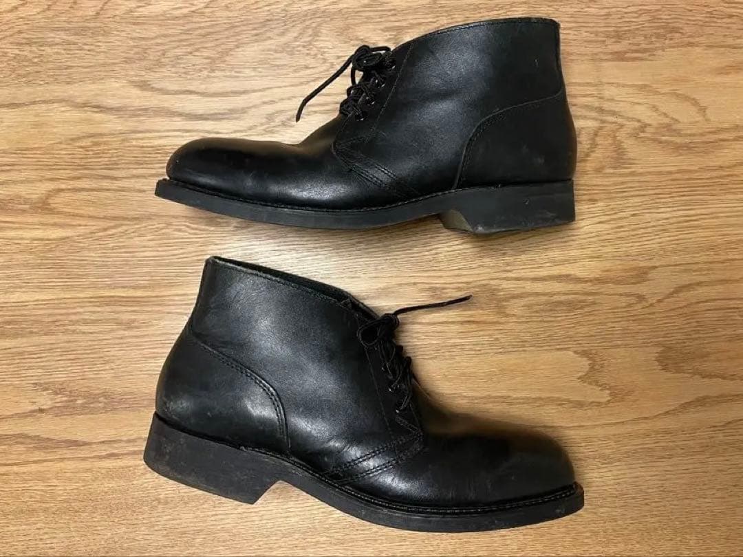 米軍　レザーチャッカブーツ　スチールトゥ　7W 1983/75 セーフティ80s