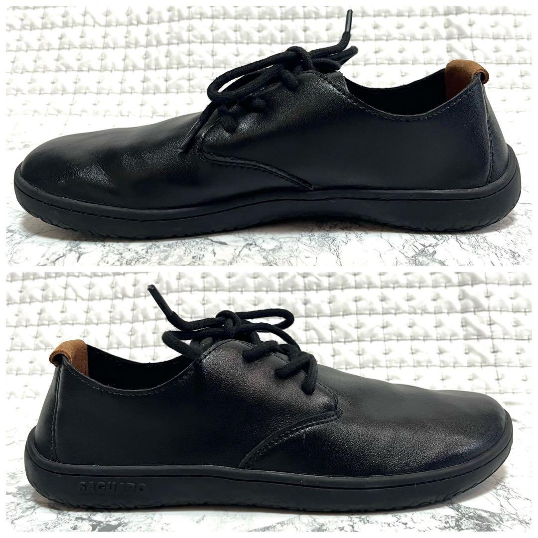 極美品 SAGUARO サグアロ ドリーム3 ビジネスシューズ レザー 40 黒