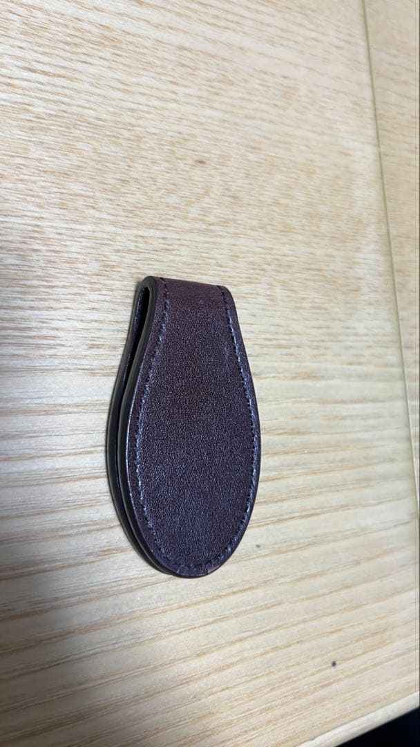 【値下げ中】ヴィンテージ_GUCCI マネークリップ レザーブラウン