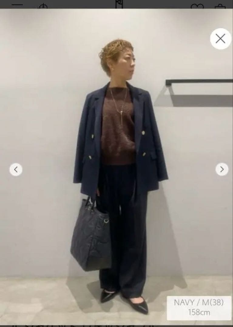 Greed グリード ダブル ジャケット ウォッシャブル　　ネイビー36