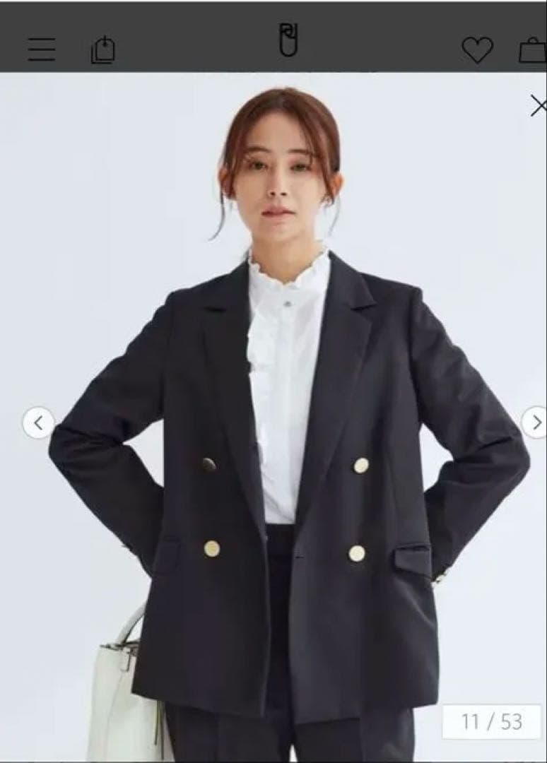 Greed グリード ダブル ジャケット ウォッシャブル　　ネイビー36