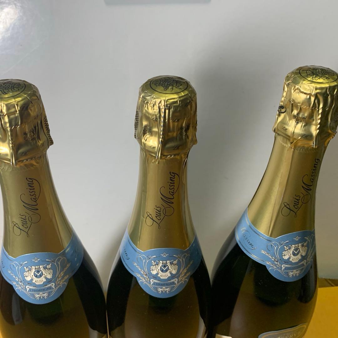 ルイ・マッサン レゼルヴ ブリュット シャンパン 750ml ３本セット