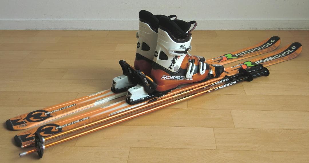 ■■11月限定■送料無料■ロシニョール■子供用スキーセット■130/22.5■■