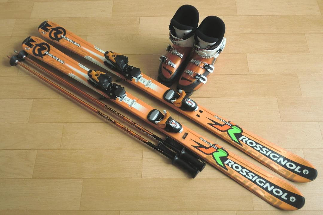 ■■11月限定■送料無料■ロシニョール■子供用スキーセット■130/22.5■■