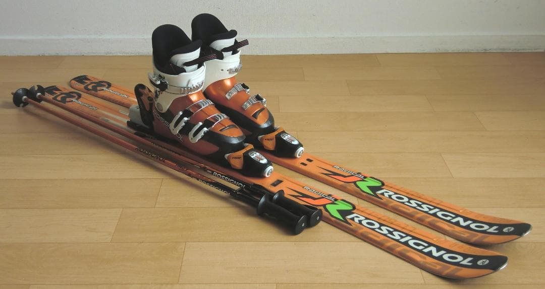 ■■11月限定■送料無料■ロシニョール■子供用スキーセット■130/22.5■■