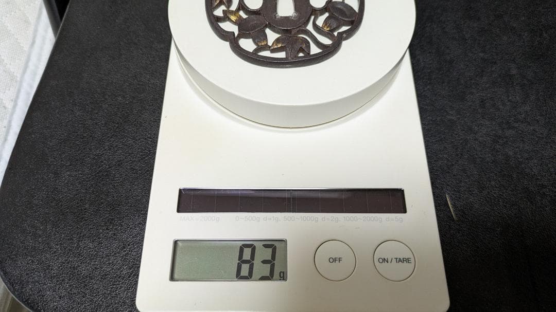 カ*ズ様 無銘：朝顔の図 鉄鍔