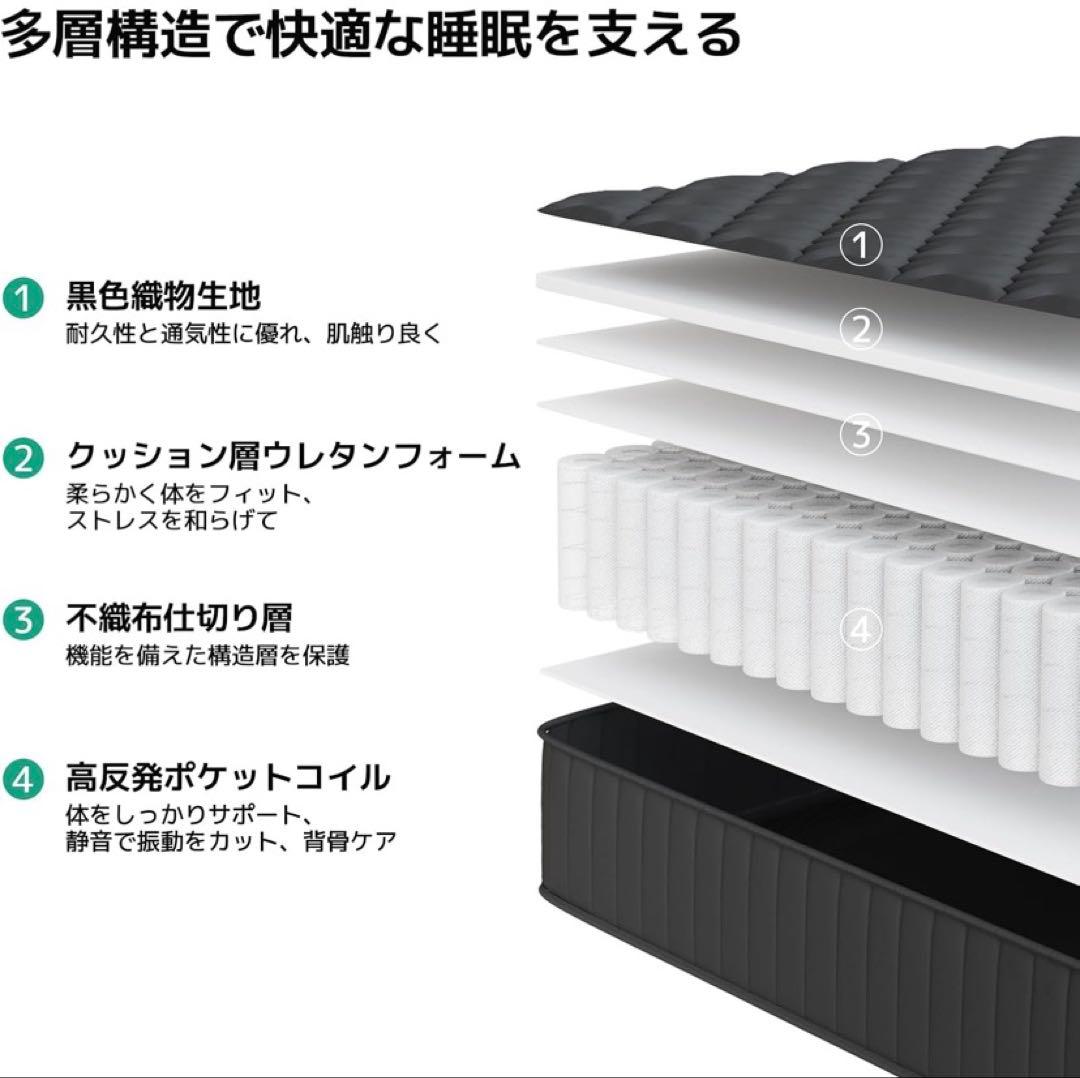 岩ちゃん様　　　マットレス シングル 硬め 極厚20cm コイルマットレス 硬さ